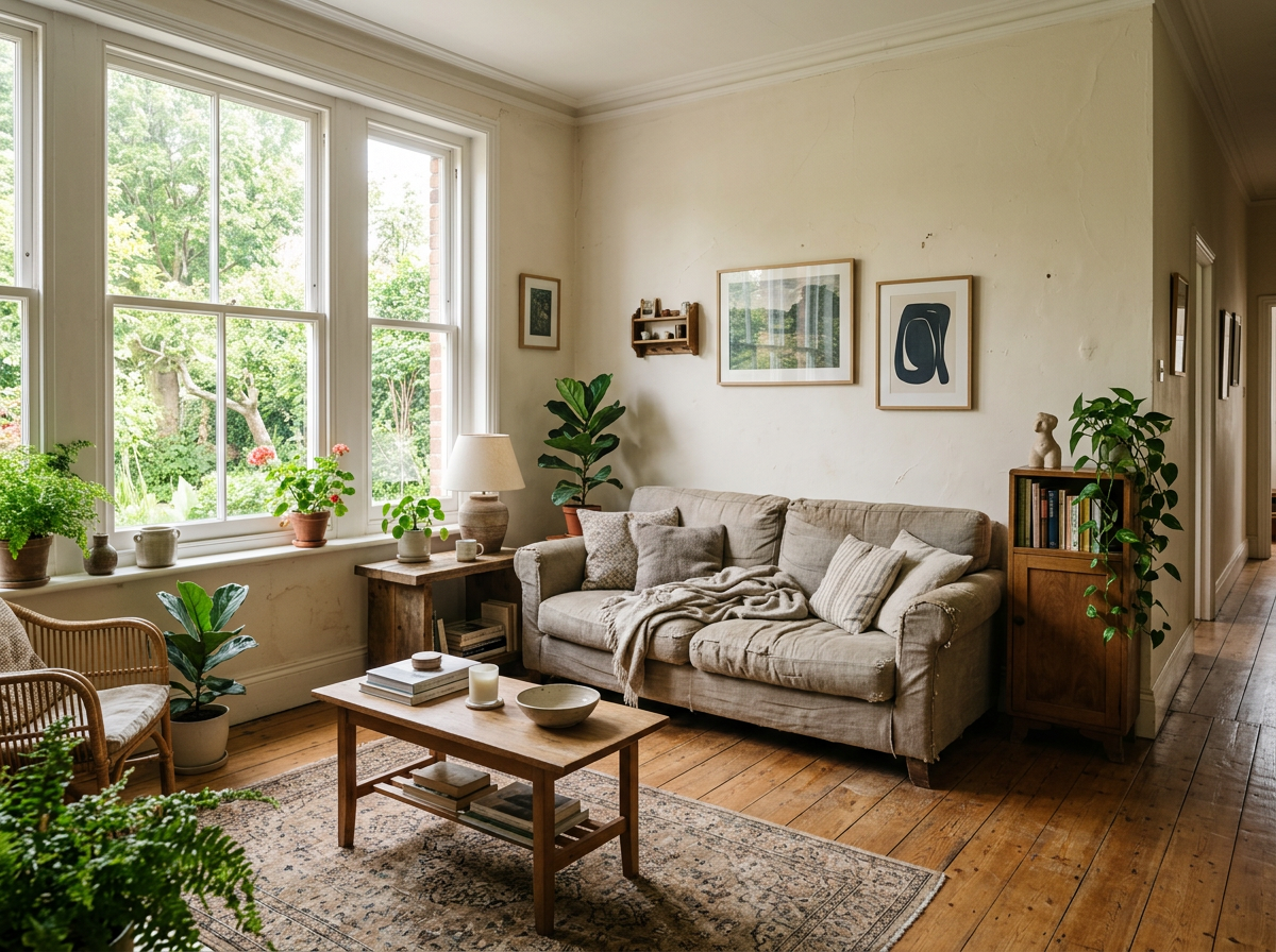 Before - Replace Sofa with Article Leather Sofa