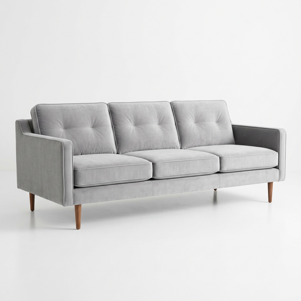 Castlery velvet sofa product photo