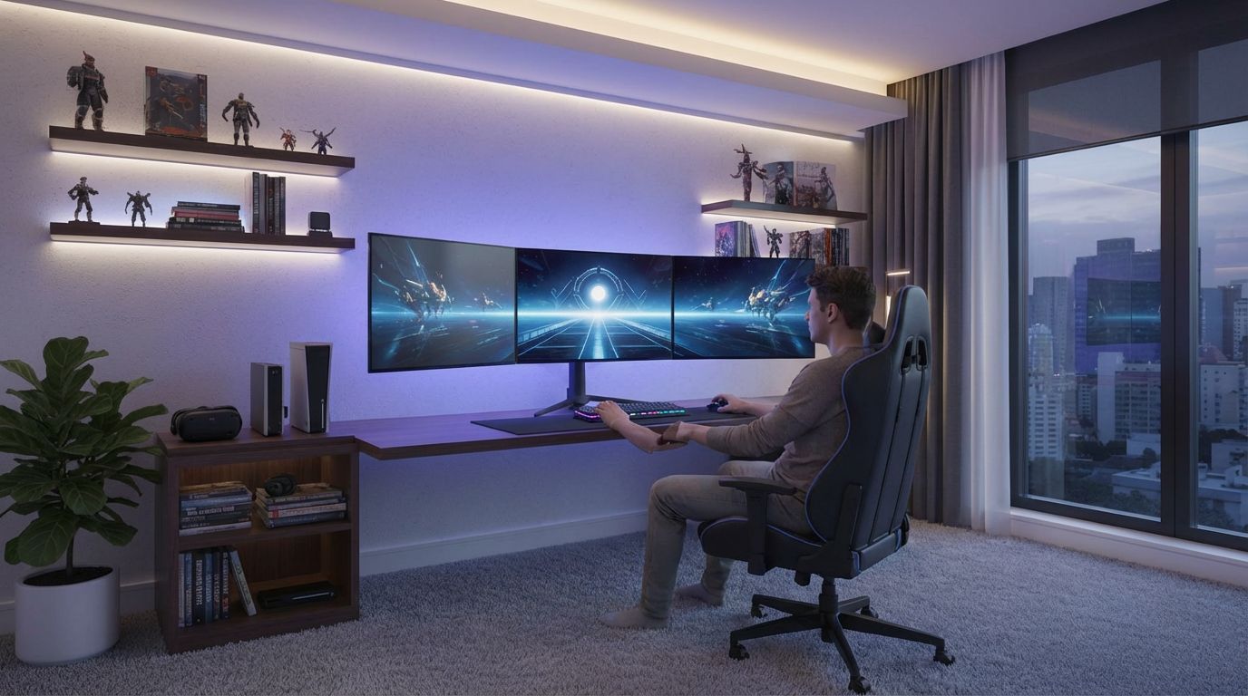 After - Add Gamer to Desk Setup