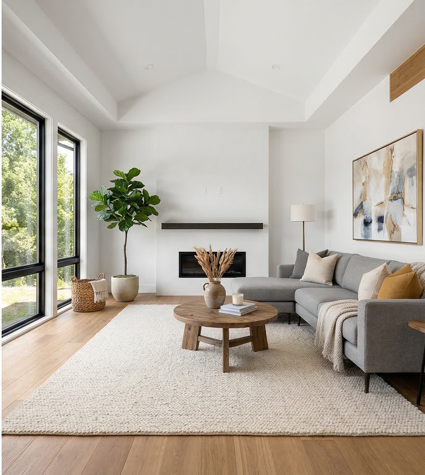 After - Stage an Empty Dining Room with Scandinavian Decor