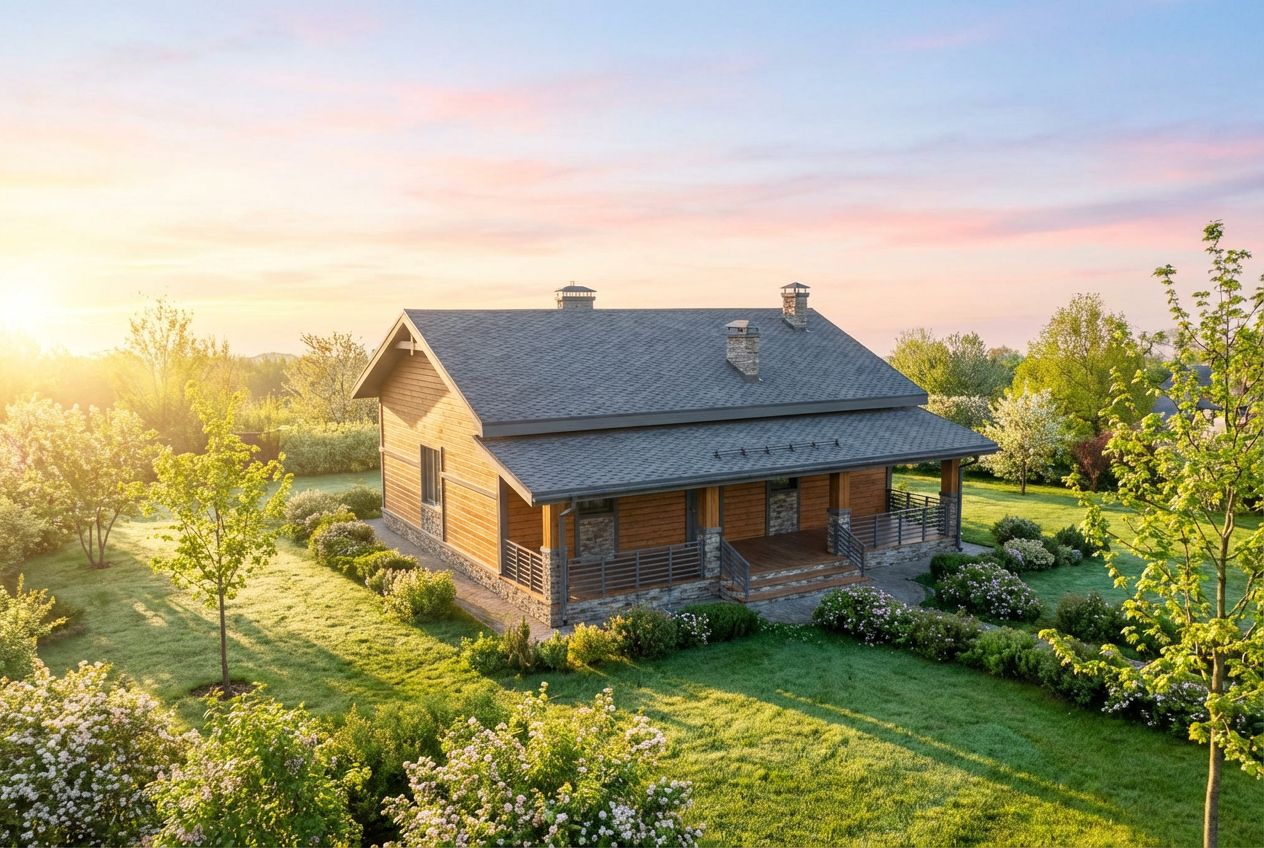 See This House in a Spring Garden in the Morning