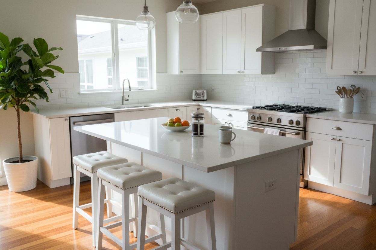 Before - Visualise new backsplashes.