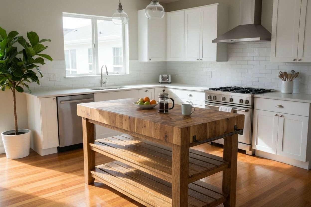 After - Refresh kitchen finishes.