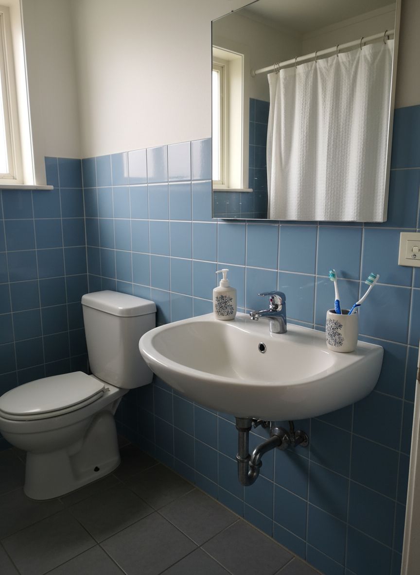 Before - Bathroom Wall Tile & Paint