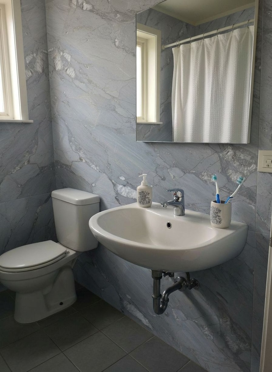 After - Bathroom Wall Tile & Paint
