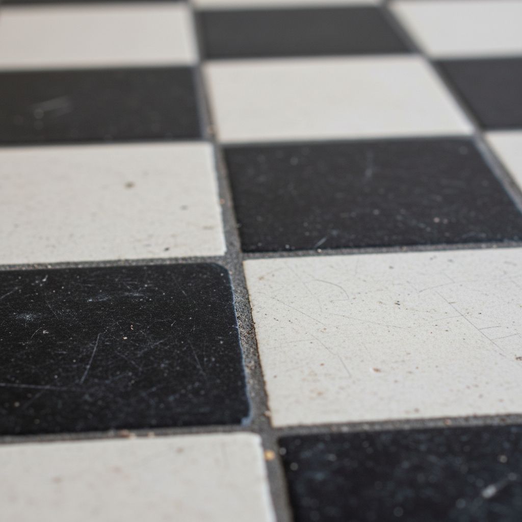 Hexagonal mosaic tile sample