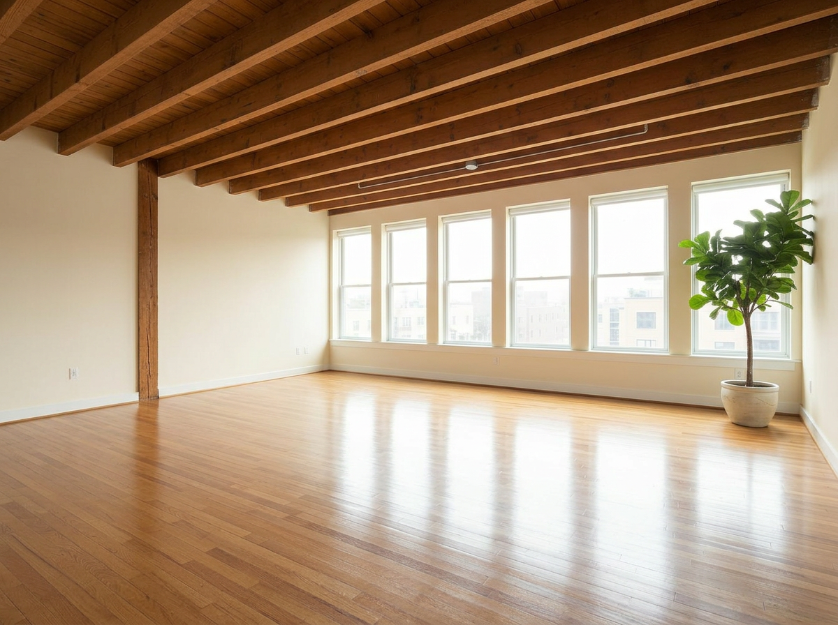 Empty Studio with Cream walls